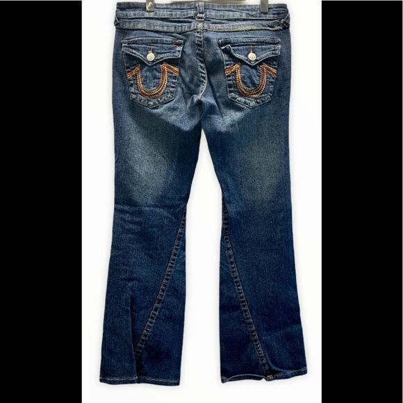 True Religion Medium Wash Julie Trouser/Wide Leg - Picture 4 of 13